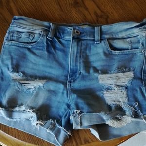 Sneak Peek Distressed Shorts